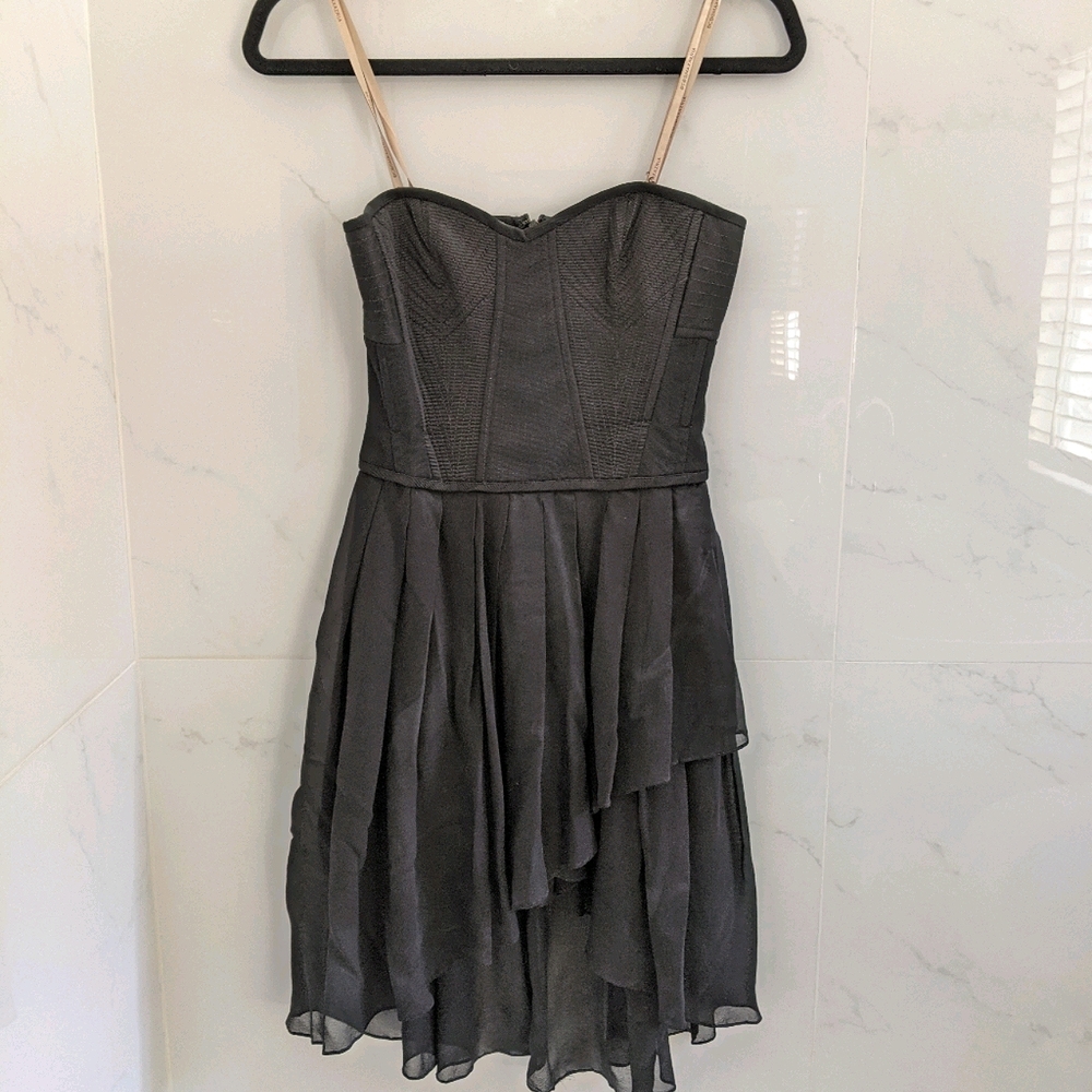 BCBGMAXAZRIA strapless corset dress